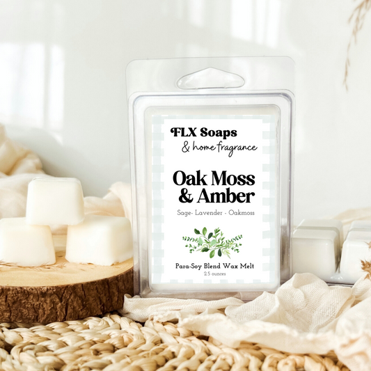 Oakmoss & Amber Scented Wax Melt