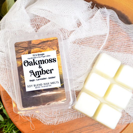 Oakmoss & Amber Scented Wax Melt